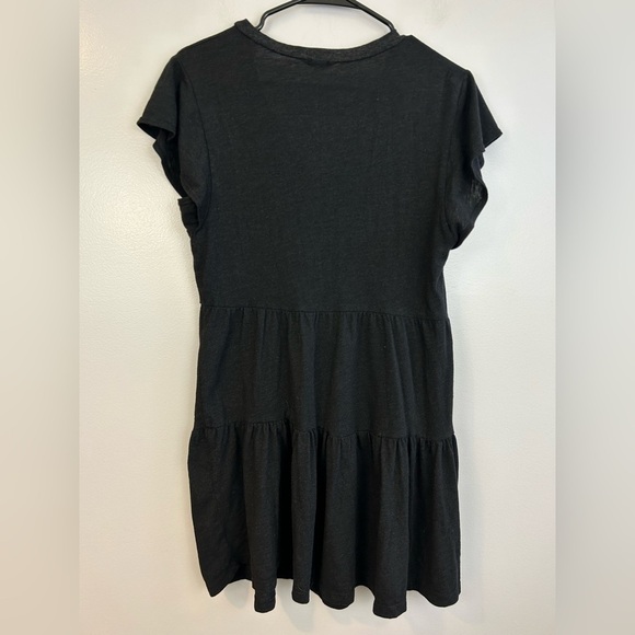 Monrow Granite Tiered Short Sleeve Ruffle Dress Size Small - Picture 6 of 9